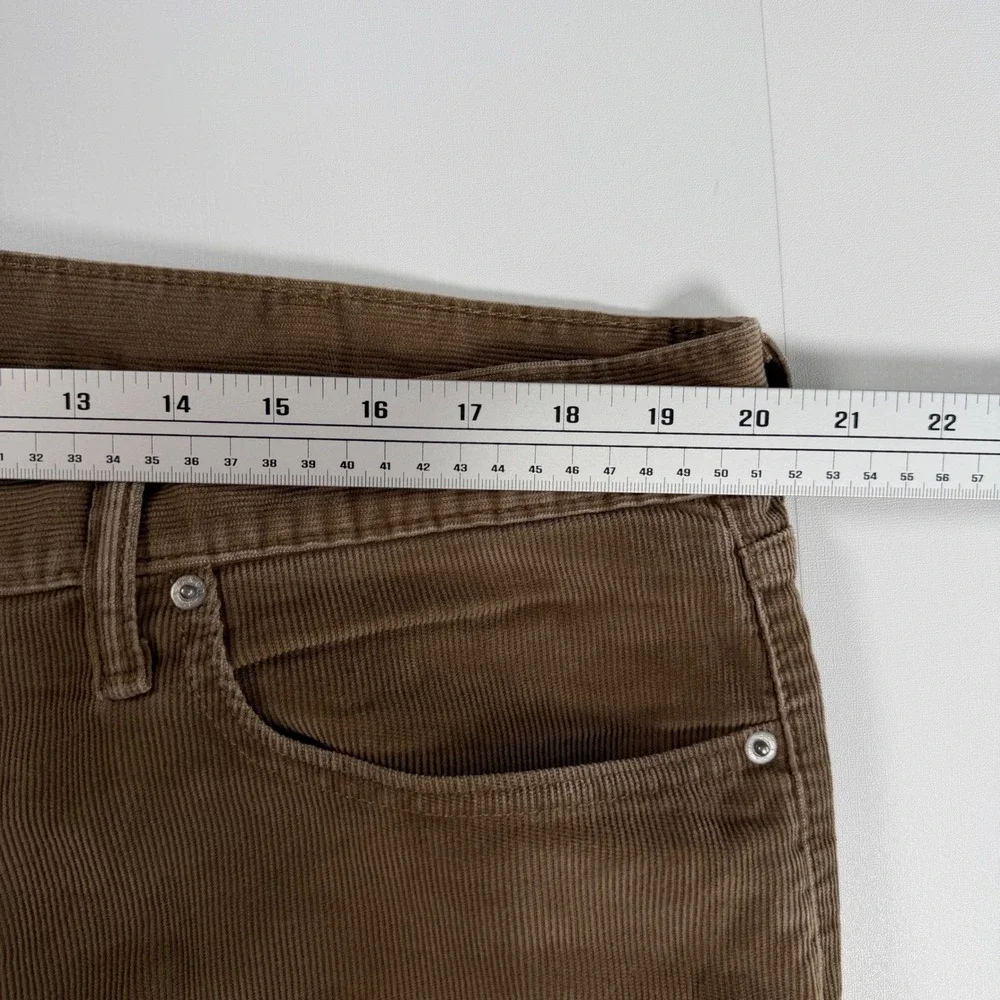 Levi's 514 Straight Fit Corduroy Pants Mens 40x30 Cotton Brown Solid Casual